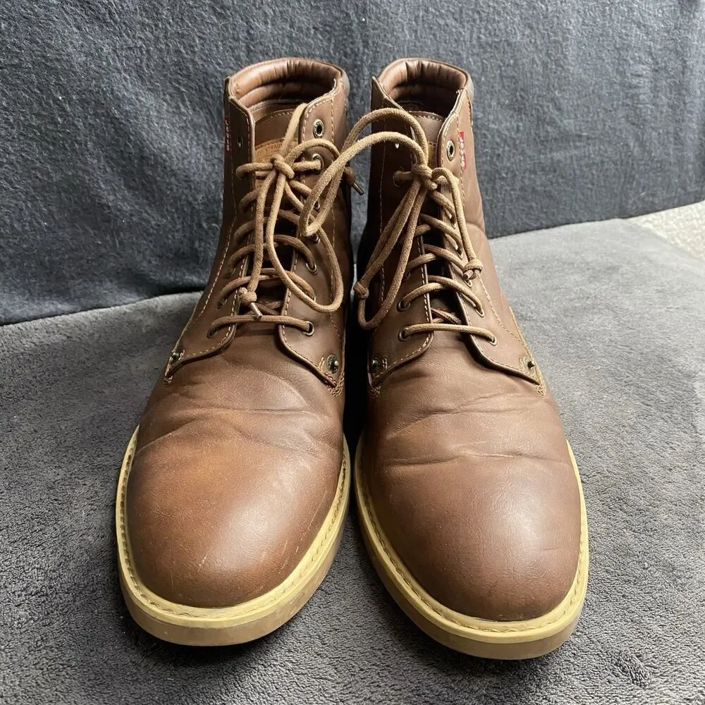 Levi's Windham UL Fashion Casual Hiker Boot (Dark Tan) Synthetic Mens Size 12